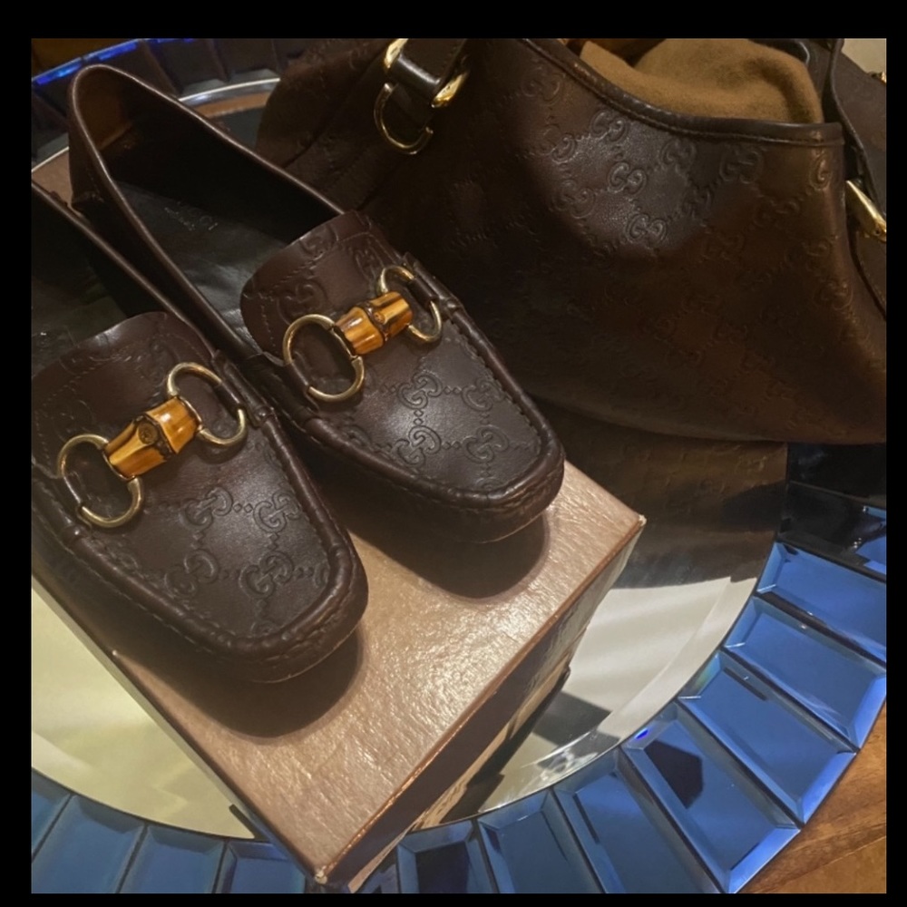 Gucci Loafers and matching handbag